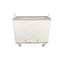 Steele Canvas Basket 14 BU Permanent Truck Natural Canvas w/Grey Vinyl - 4in Casters 9214CNATVGRYW4 - alternate 4